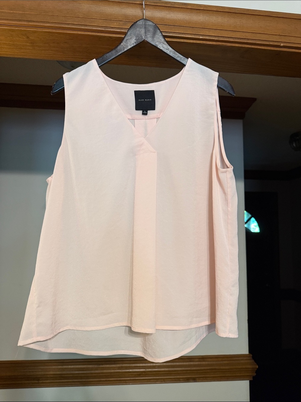 Alex Marie Pale Pink V-Neck Sleeveless Camisole